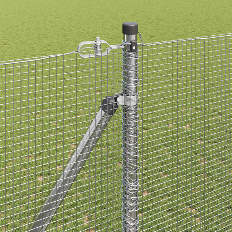 Słupek ogrodzeniowy. Srebrny 25 x 1,5 m (siatka 12 x 12 mm)