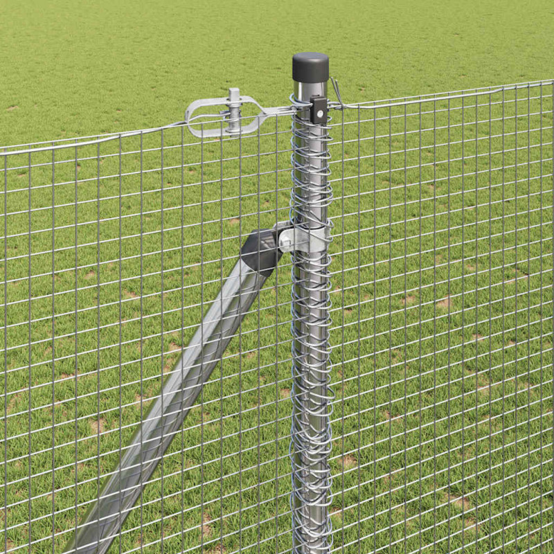 Słupek ogrodzeniowy. Srebrny 25 x 1,5 m (siatka 16 x 16 mm)