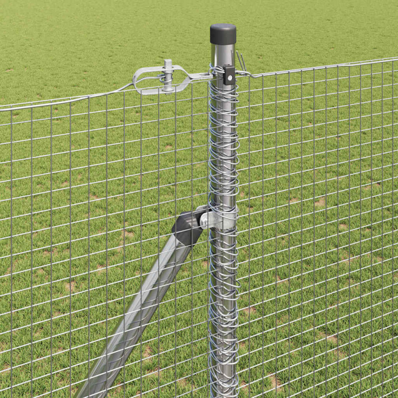 Słupek ogrodzeniowy. Srebrny 25 x 1,5 m (19 x 19 mm siatka)
