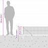 Słupek ogrodzeniowy. Srebrny 50 x 0,4 m (siatka 16 x 16 mm)