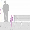 Słupek ogrodzeniowy. Srebrny 50 x 0,5 m (siatka 16 x 16 mm)