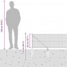 Słupek ogrodzeniowy. Srebrny 50 x 0,5 m (siatka 19 x 19 mm)