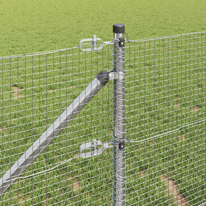 Słupek ogrodzeniowy. Srebrny 50 x 0,6 m (siatka 16 x 16 mm)