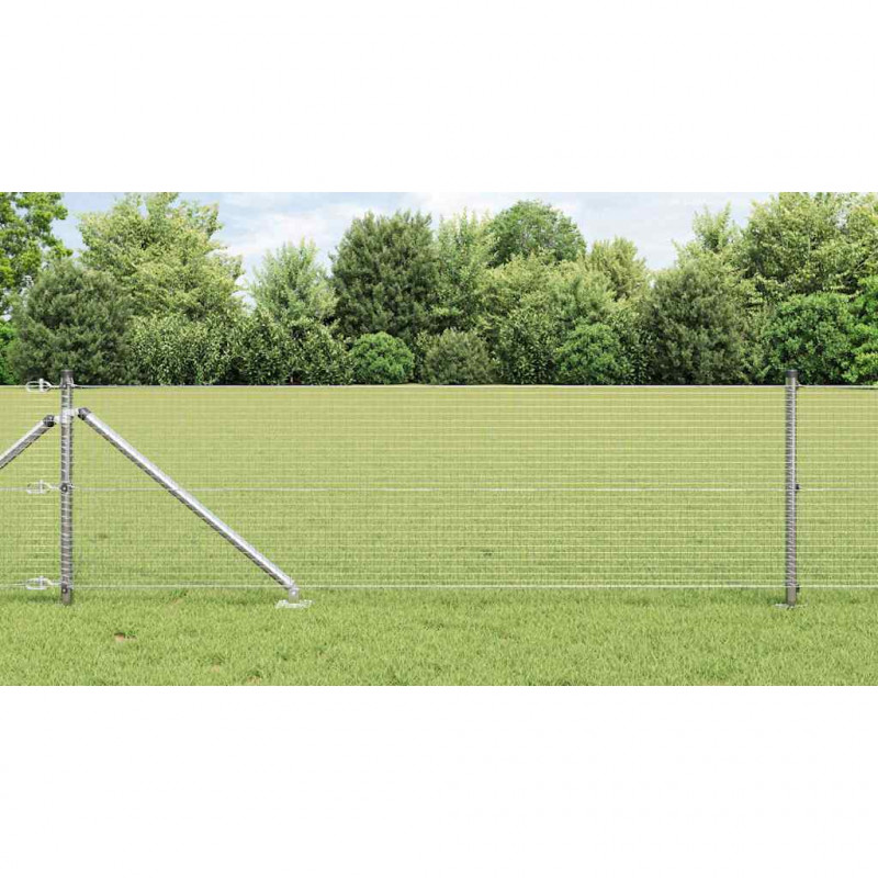 Słupek ogrodzeniowy. Srebrny 50 x 0,6 m (siatka 19 x 19 mm)
