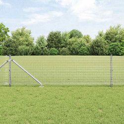 Słupek ogrodzeniowy. Srebrny 50 x 0,8 m (siatka 12 x 12 mm)