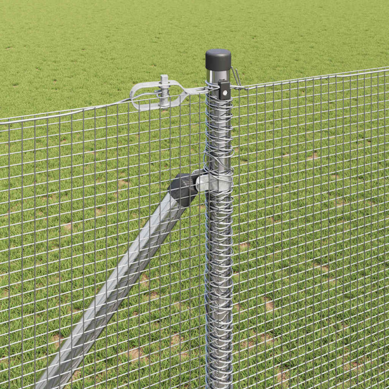 Słupek ogrodzeniowy. Srebrny 50 x 1,2 m (siatka 12 x 12 mm)