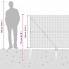 Słupek ogrodzeniowy. Srebrny 50 x 1,2 m (siatka 19 x 19 mm)