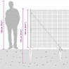 Słupek ogrodzeniowy. Srebrny 50 x 1,4 m (siatka 25 x 25 mm)