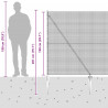 Słupek ogrodzeniowy. Srebrny 50 x 1,5 m (siatka 12 x 12 mm)