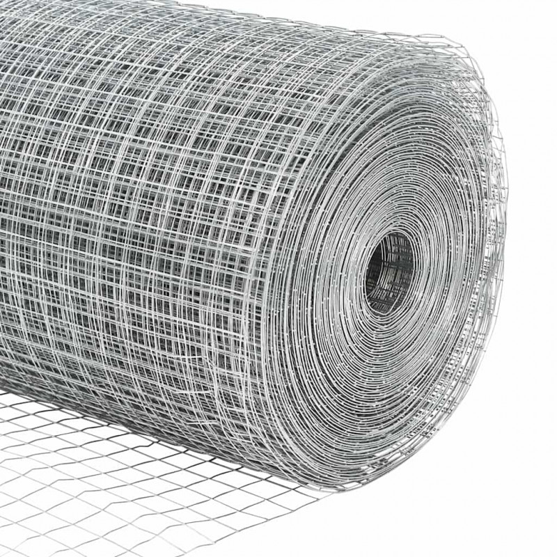 Słupek ogrodzeniowy. Srebrny 50 x 1,5 m (siatka 16 x 16 mm)