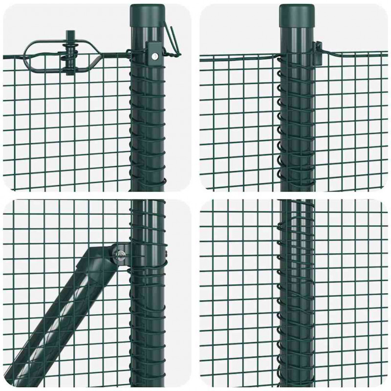 Słupek ogrodzeniowy. Zielony 10 x 0,6 m (siatka 12 x 12 mm)