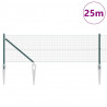 Słupek ogrodzeniowy. Zielony 25 x 0,6 m (16 x 16 mm siatka)