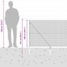 Słupek ogrodzeniowy. Zielony 25 x 1 m (siatka 12 x 12 mm) Stal