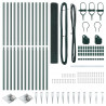 Słupek ogrodzeniowy. Zielony 25 x 1 m (siatka 25 x 25 mm) Stal