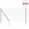 Słupek ogrodzeniowy. Zielony 25 x 1,4 m (siatka 19 x 19 mm)