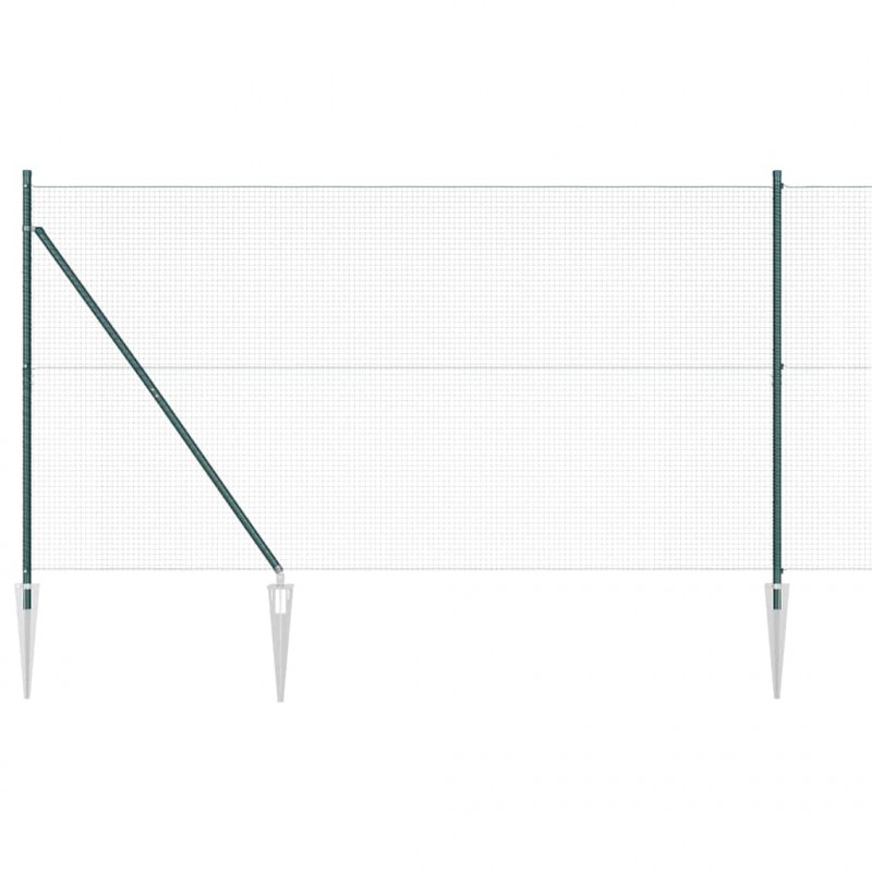 Słupek ogrodzeniowy. Zielony 25 x 1,5 m (19 x 19 mm siatka)