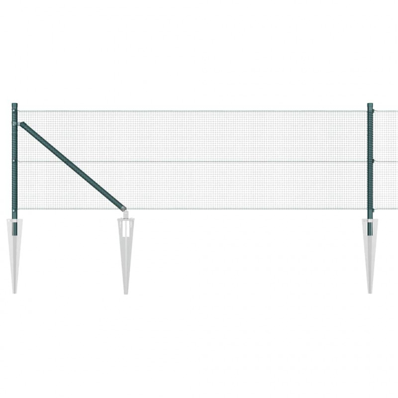 Słupek ogrodzeniowy. Zielony 50 x 0,6 m (siatka 12 x 12 mm)