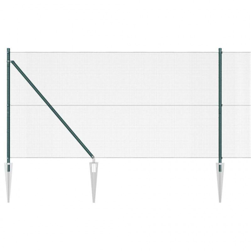 Słupek ogrodzeniowy. Zielony 50 x 1 m (siatka 12 x 12 mm)
