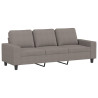 Sofa 3-osobowa, kolor taupe, 180 cm, tapicerowana tkaniną