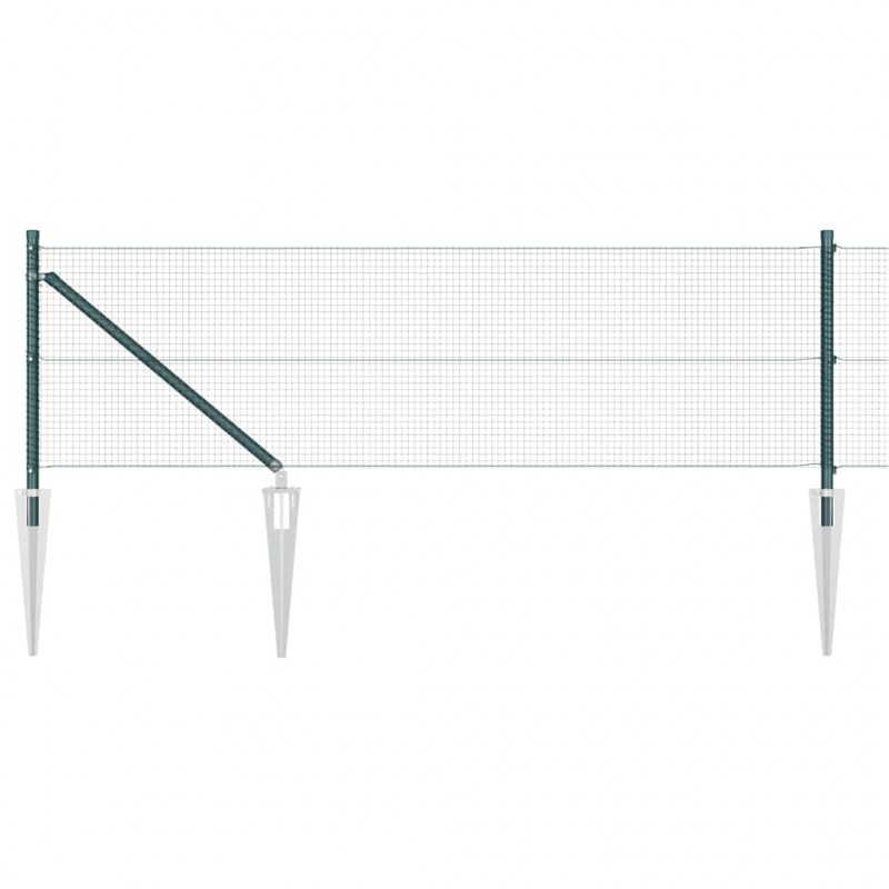 Słupek ogrodzeniowy. Zielony 100 x 0,5 m (siatka 16 x 16 mm)