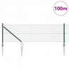 Słupek ogrodzeniowy. Zielony 100 x 0,8 m (siatka 12 x 12 mm)
