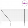 Słupek ogrodzeniowy. Szary 10 x 1 m (siatka 12 x 12 mm) Stal