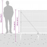 Słupek ogrodzeniowy. Szary 25 x 1,2 m (siatka 25 x 25 mm)