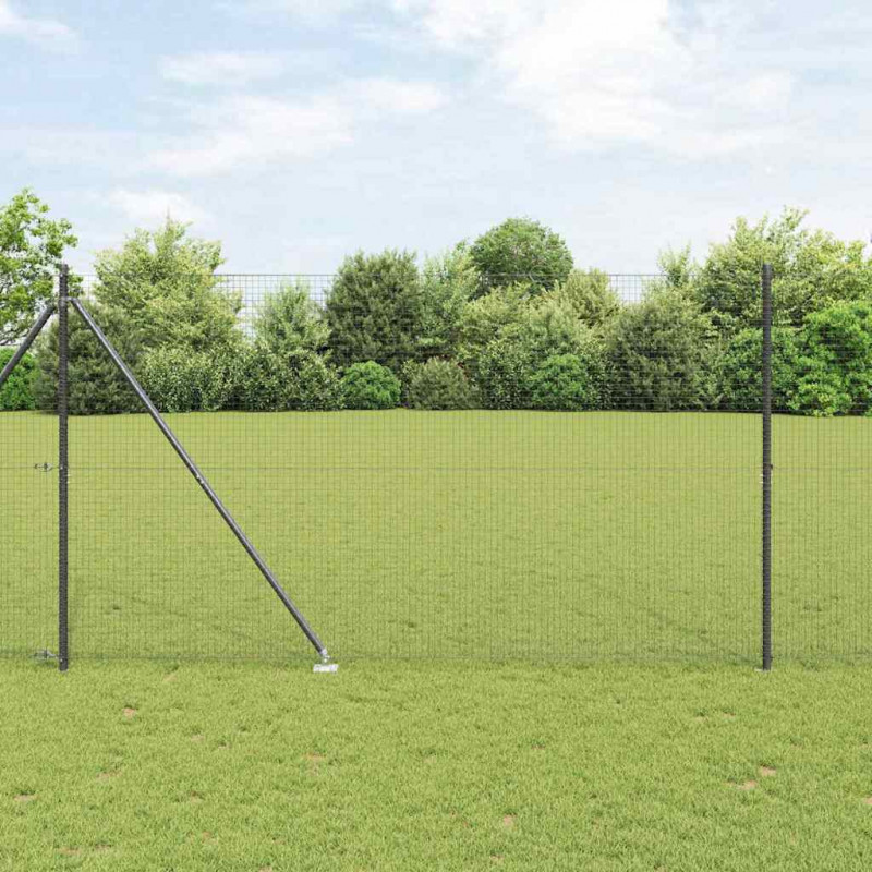 Słupek ogrodzeniowy. Szary 25 x 1,6 m (siatka 25 x 25 mm)