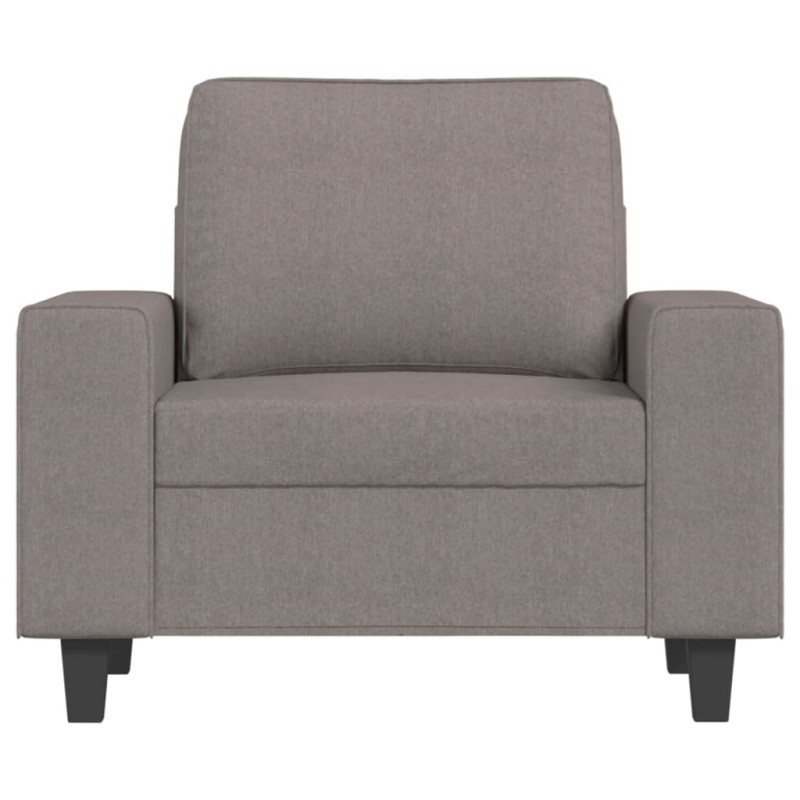 Fotel, taupe, 60 cm, obity tkaniną