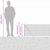 Słupek ogrodzeniowy. Srebrny 10 x 0,6 m (siatka 16 x 16 mm)