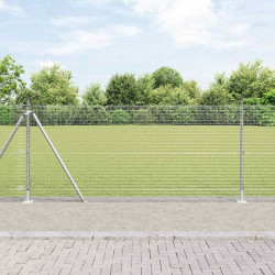 Słupek ogrodzeniowy. Srebrny 10 x 0,8 m (siatka 16 x 16 mm)