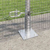 Słupek ogrodzeniowy. Srebrny 10 x 0,8 m (siatka 16 x 16 mm)