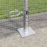 Słupek ogrodzeniowy. Srebrny 10 x 1,2 m (siatka 12 x 12 mm)