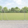 Słupek ogrodzeniowy. Srebrny 10 x 1,2 m (16 x 16 mm siatka)
