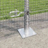 Słupek ogrodzeniowy. Srebrny 10 x 1,2 m (16 x 16 mm siatka)