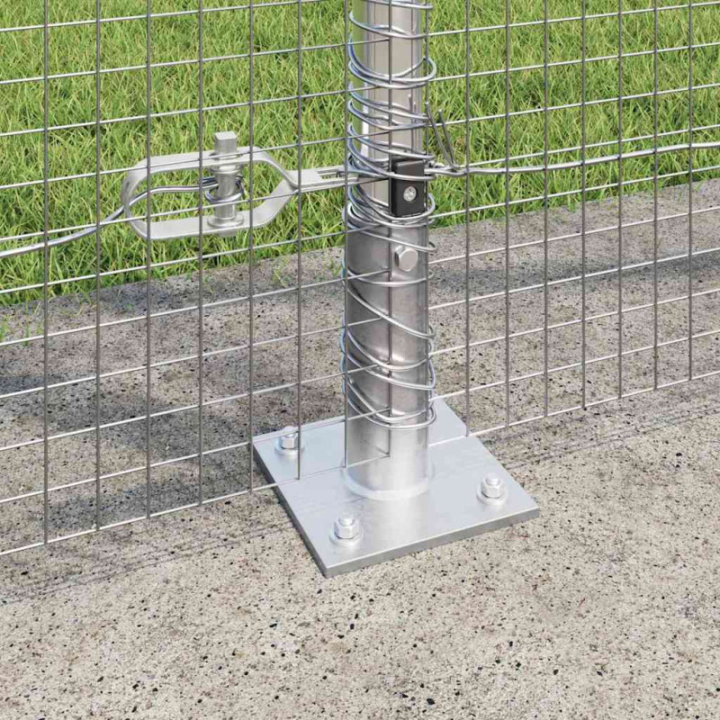 Słupek ogrodzeniowy. Srebrny 10 x 1,4 m (siatka 19 x 19 mm)