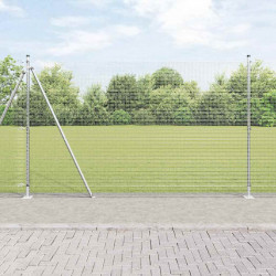 Słupek ogrodzeniowy. Srebrny 10 x 1,5 m (siatka 16 x 16 mm)