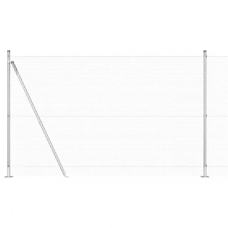 Słupek ogrodzeniowy. Srebrny 10 x 1,5 m (siatka 19 x 19 mm)