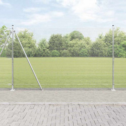 Słupek ogrodzeniowy. Srebrny 10 x 1,6 m (siatka 12 x 12 mm)