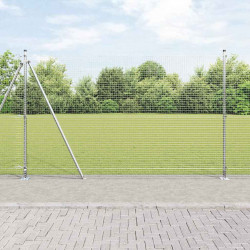 Słupek ogrodzeniowy. Srebrny 10 x 1,6 m (siatka 25 x 25 mm)