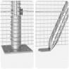 Słupek ogrodzeniowy. Srebrny 25 x 0,4 m (siatka 12 x 12 mm)