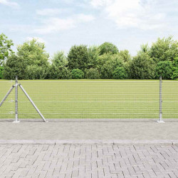 Słupek ogrodzeniowy. Srebrny 25 x 0,4 m (siatka 16 x 16 mm)