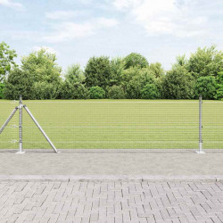 Słupek ogrodzeniowy. Srebrny 25 x 0,5 m (siatka 19 x 19 mm)