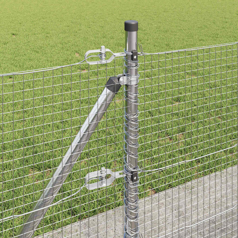 Słupek ogrodzeniowy. Srebrny 25 x 0,5 m (siatka 19 x 19 mm)