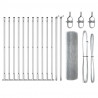 Słupek ogrodzeniowy. Srebrny 25 x 0,5 m (siatka 25 x 25 mm)
