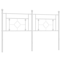 Metalowe wezgłowie, białe, 160 cm
