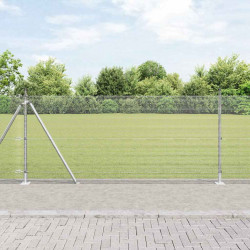Słupek ogrodzeniowy. Srebrny 25 x 0,8 m (12 x 12 mm siatka)