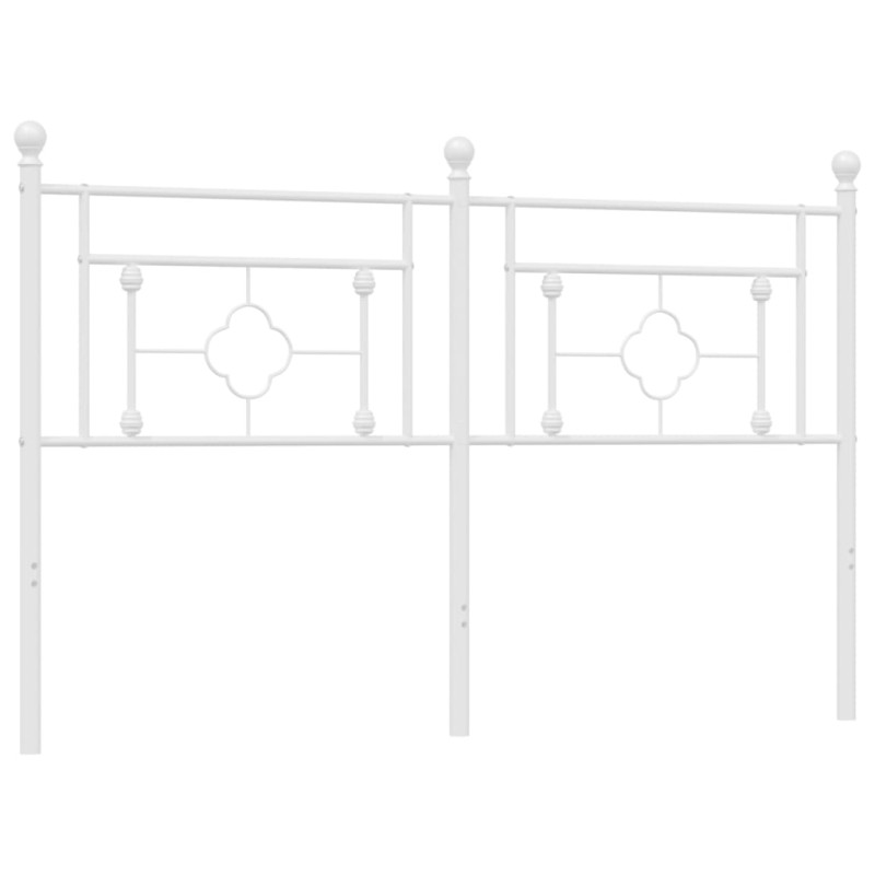 Metalowe wezgłowie, białe, 160 cm