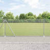Słupek ogrodzeniowy. Srebrny 25 x 1 m (siatka 12 x 12 mm) Stal