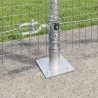 Słupek ogrodzeniowy. Srebrny 25 x 1,2 m (siatka 25 x 25 mm)